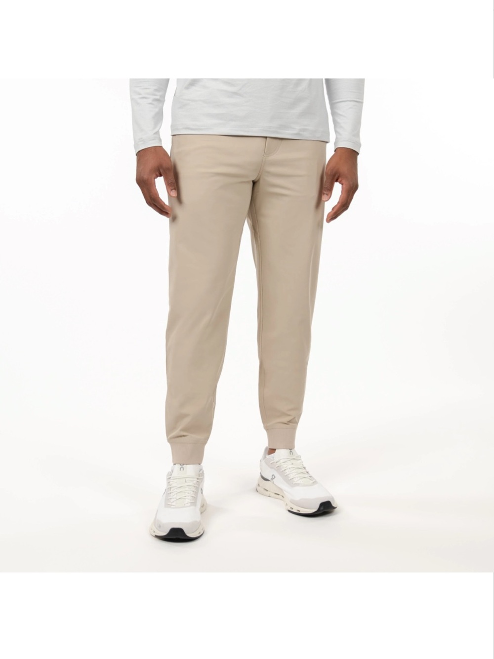 Rhoback Delta Performance Jogger Pants Dune Beige XXL Stretch Golf Travel